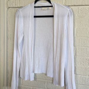 Cyrus White Ribbed Knitwear